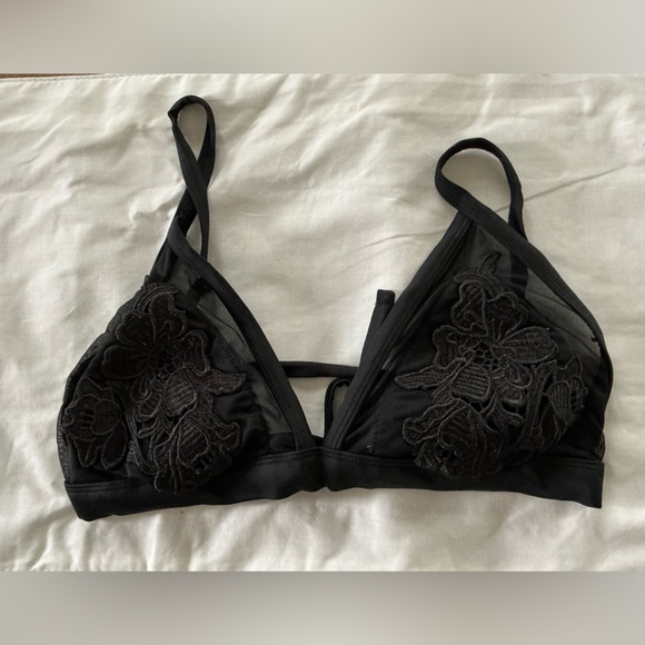 Other - Mesh black bikini top